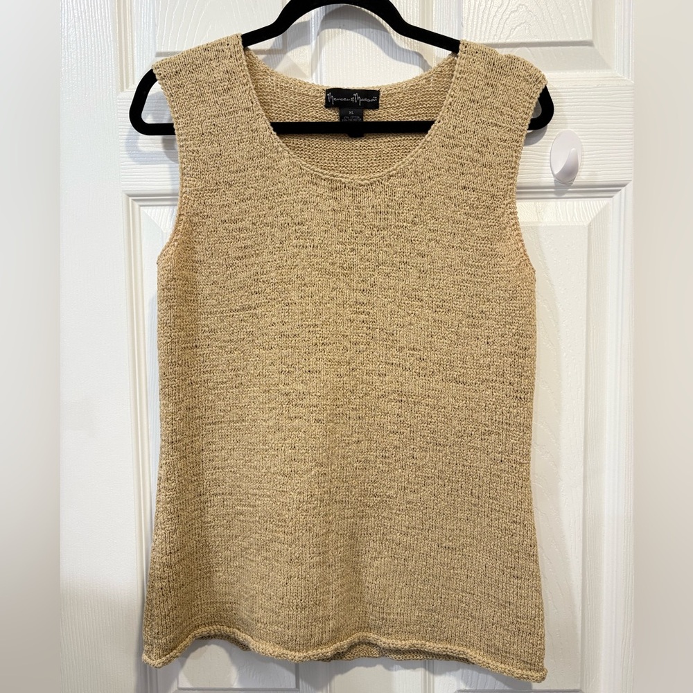 Mercer & Madison Beige Knit Tank Top